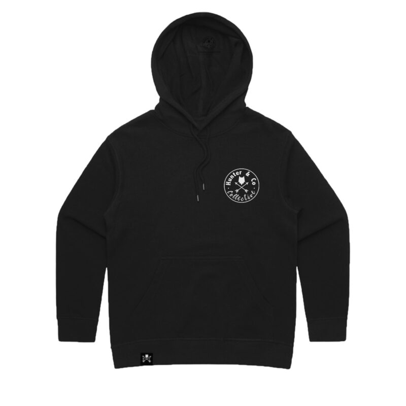 CLASSIC LOGO BLACK HOOD WOMENS | Hunter And Co Collective