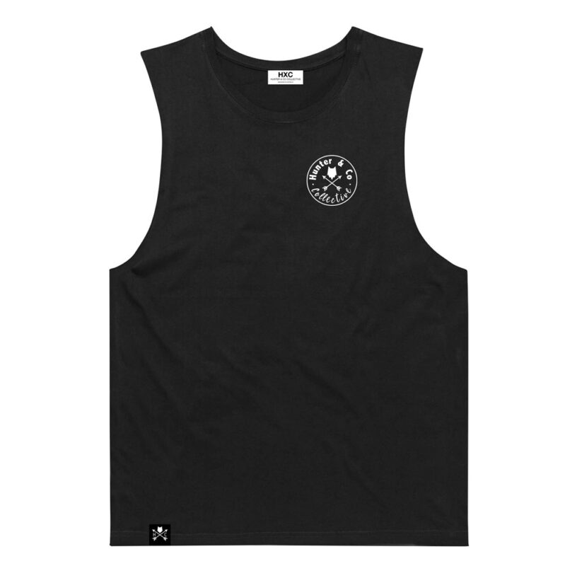 Classic Logo Black Tank Mens | Hunter And Co Collective