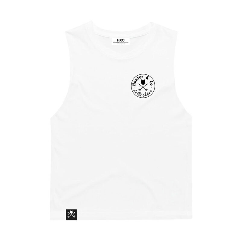 Classic Logo White Tank Kids | Hunter And Co Collective