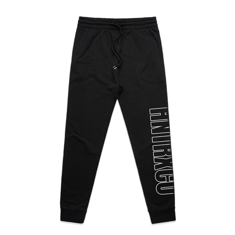 Print Trackpants Mens Black | Hunter And Co Collective